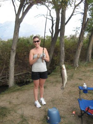 Lauren's First fish evar!
