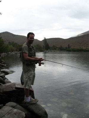 Convict lake in the rain
