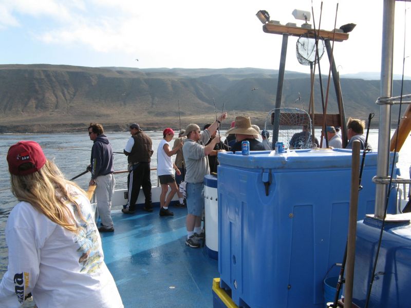 Fishing on the 'Fury'
