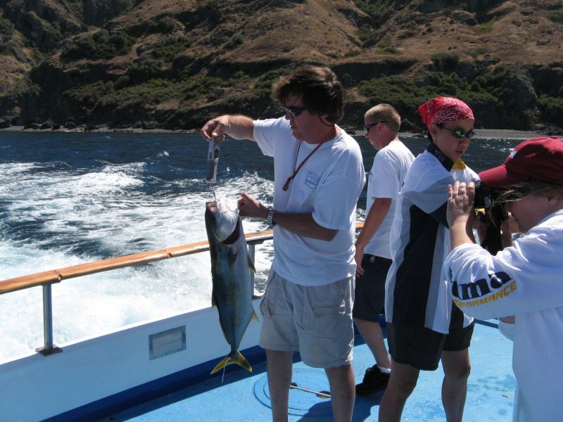 Fishing on the 'Fury'
