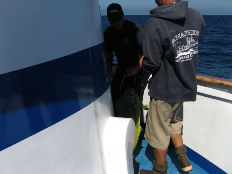 Fishing on the 'Fury'
