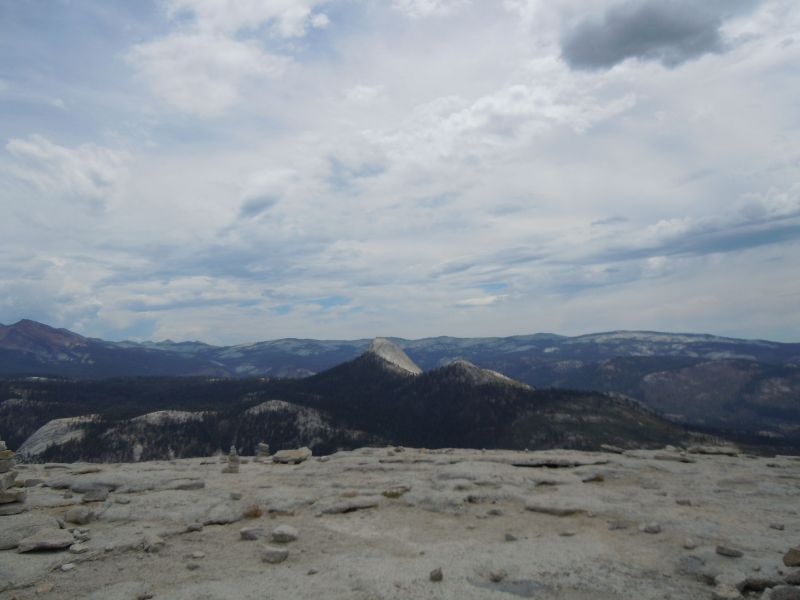 Top of Half Dome (ok Thunderstorm...time to go)
