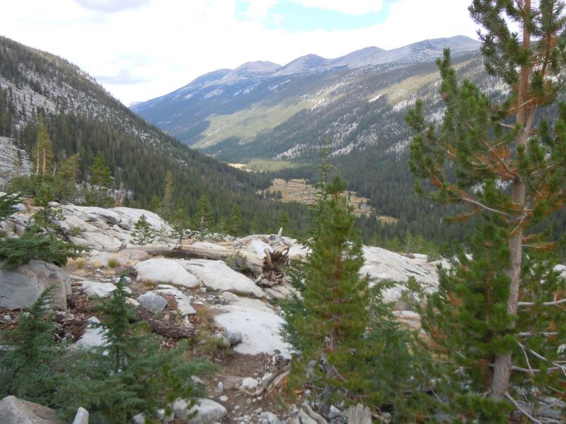 climbing Donohue Pass
