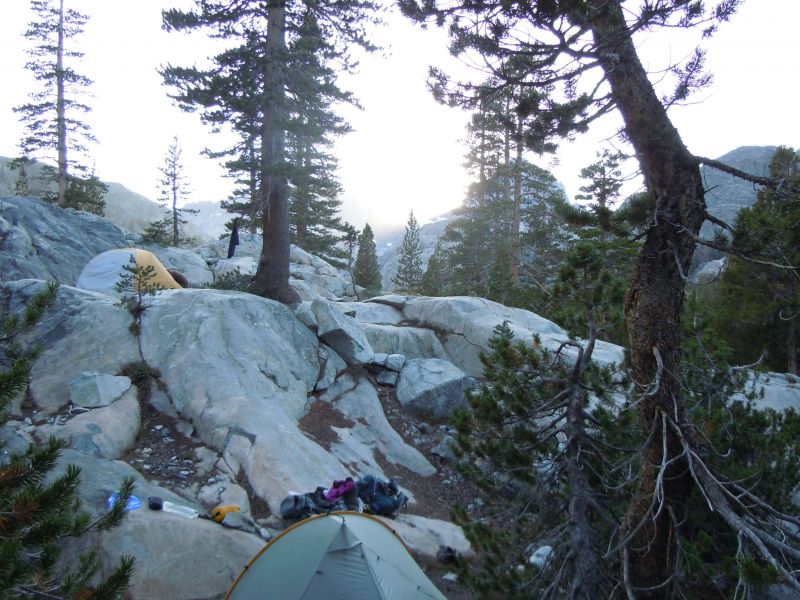 Camp by Shadow Creek
