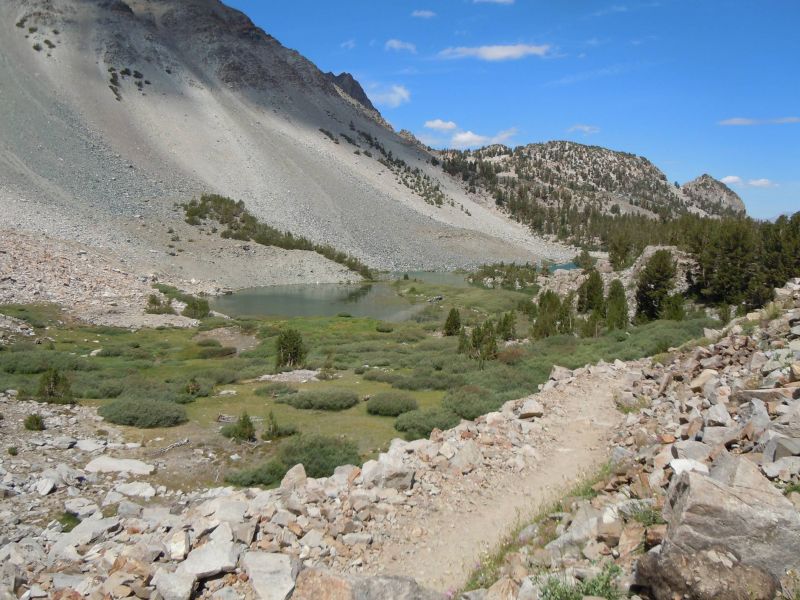 Looking back on Barney lake
