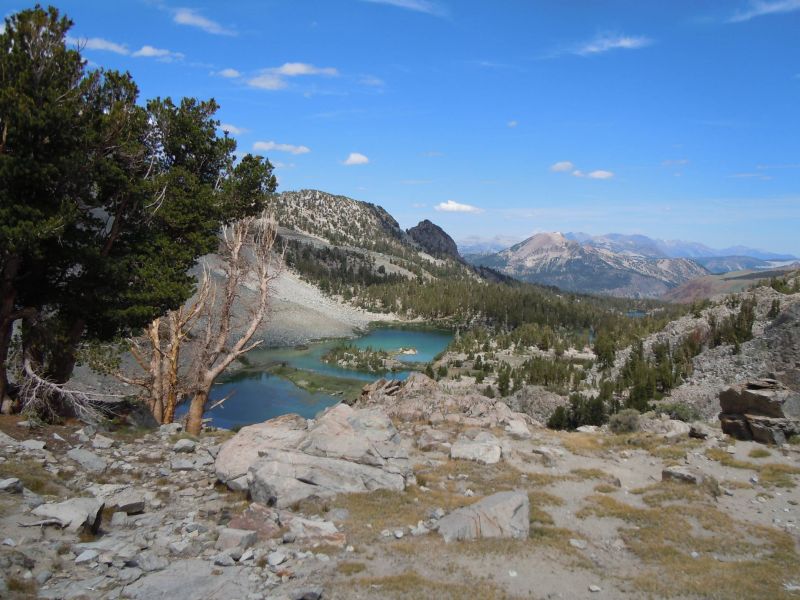 Higher view of Barney lake with Red lake on the back right
