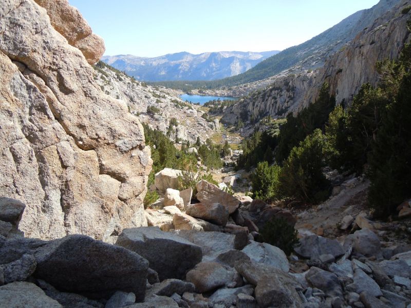 From top of Selden pass (South to heart lake)
