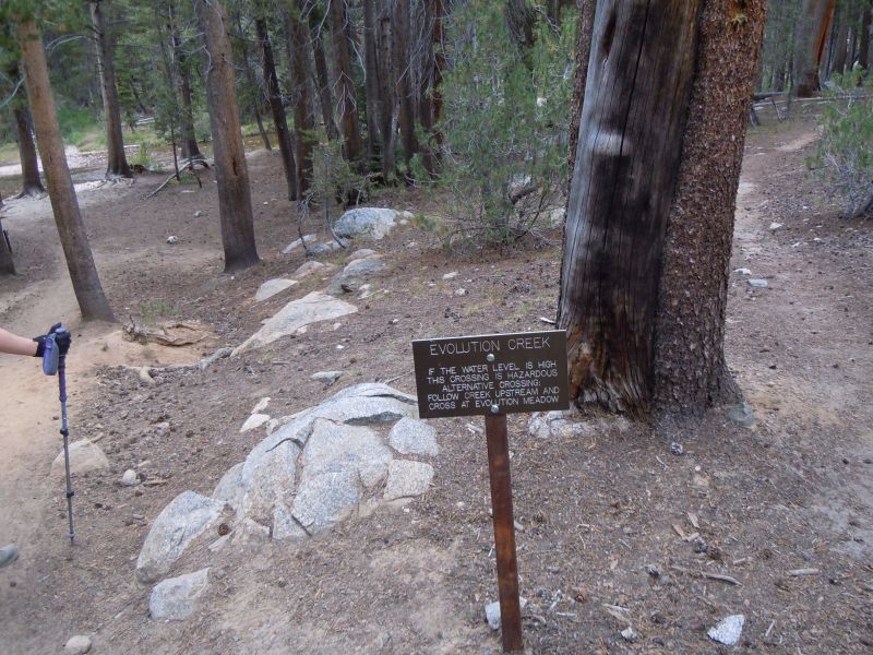 Evolution creek crossing. Staying dry at this crossing is not a option!
