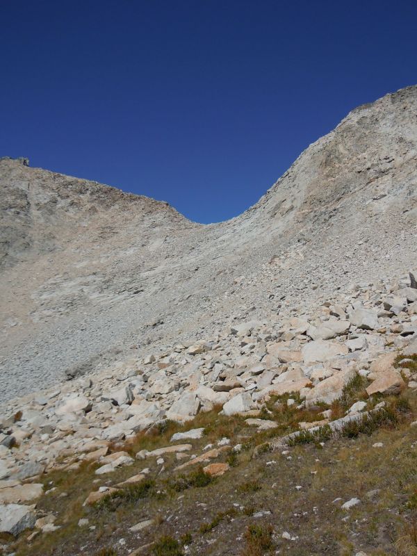 Looking back up at Mather Pass from the south face
