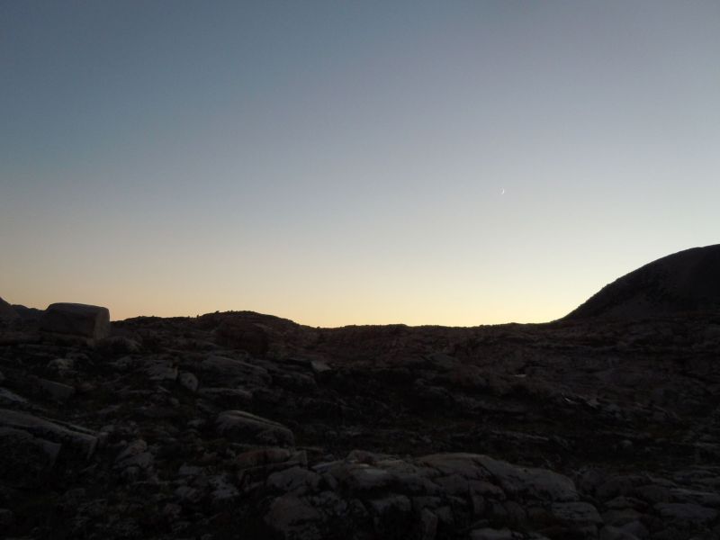 Sunset from Taboose Pass.
