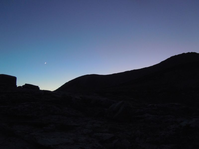 Sunset from Taboose Pass.
