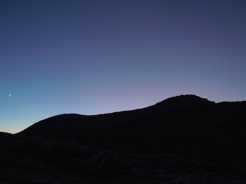 Sunset from Taboose Pass.
