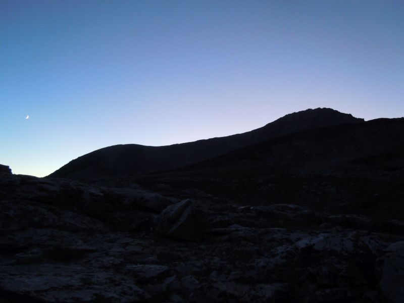 Sunset from Taboose Pass.
