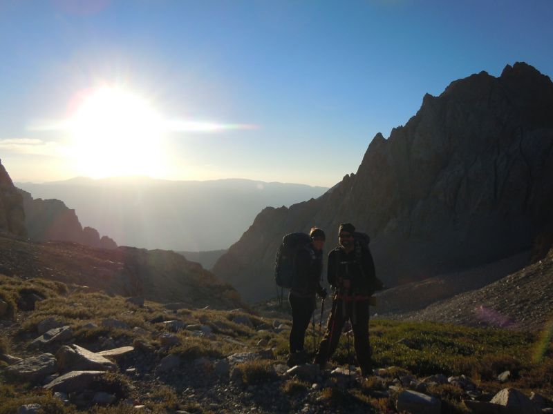 Beginning the descent 
