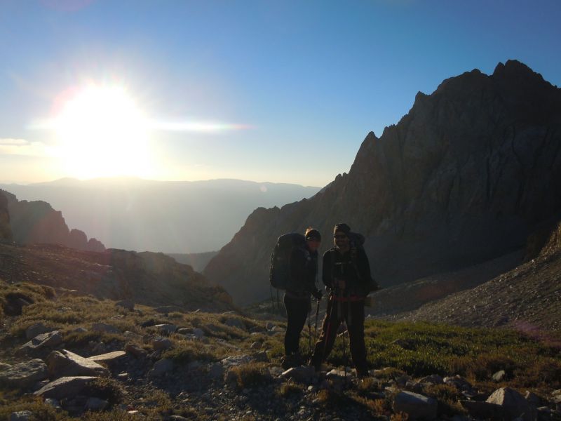 Beginning the descent 
